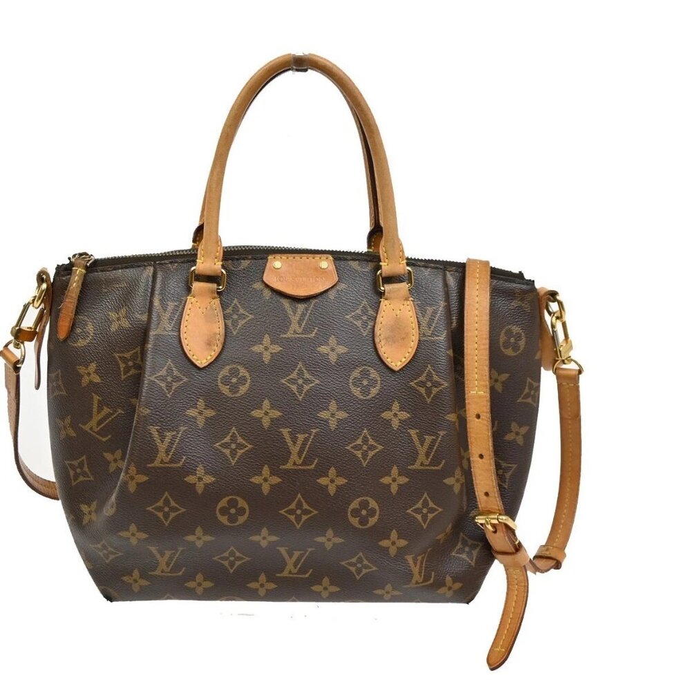 LOUIS VUITTON Turenne PM 2Way Hand Bag Monogram Leather Brown M48813 96TA336